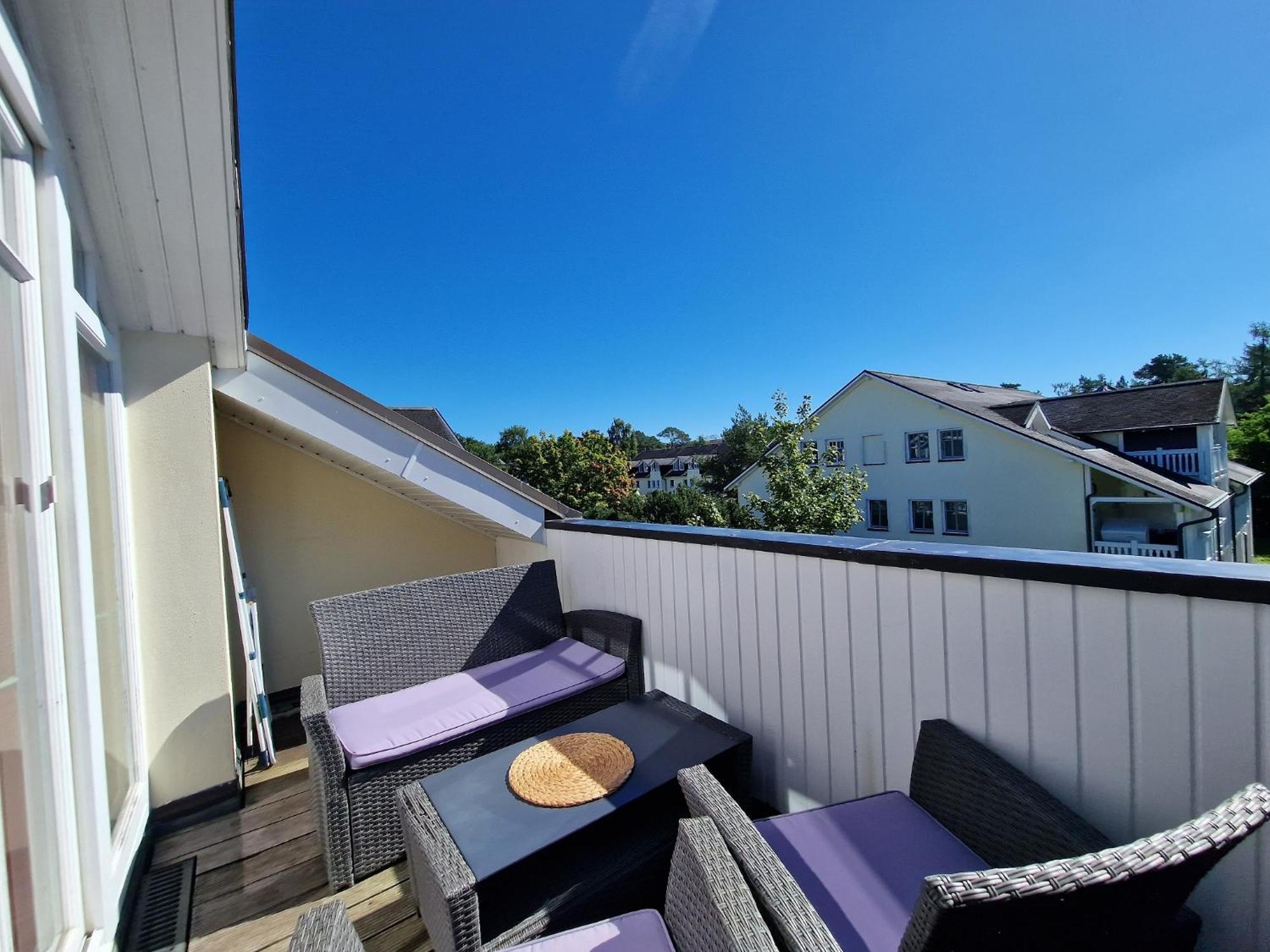 Duenenpark Binz - Komfortplus Ferienwohnung Mit 1 Schlafzimmer Und Balkon Im Dachgeschoss 231 Luaran gambar